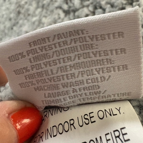 Restoration Hardware Child&baby Cozy Gray Sherpa sleeping bag   Child size - Picture 5 of 6